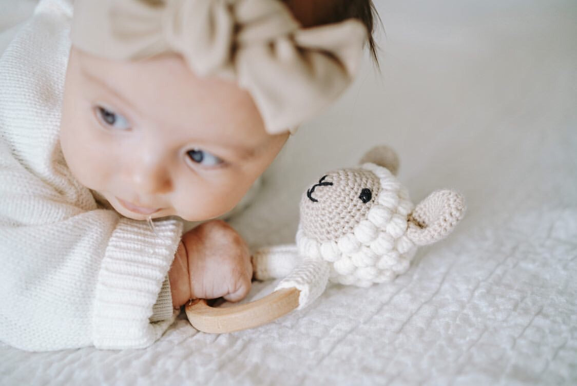 Organic Teething Ring Rattles – Little Cotton Ears