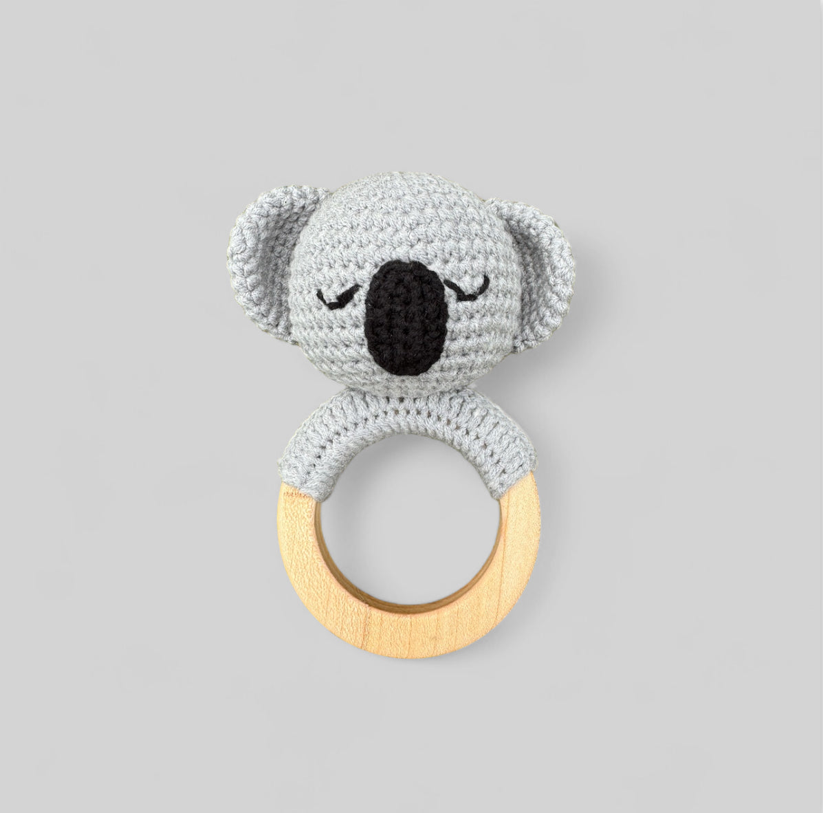 Organic Teething Ring Rattle| Koala – Little Cotton Ears