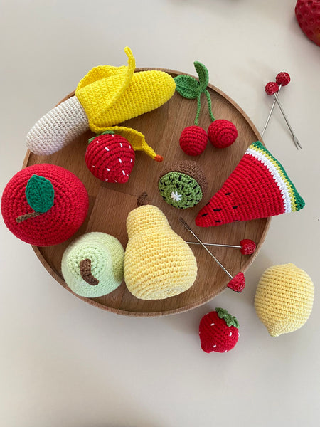 Handmade Crochet Fruit Set| 10 pieces