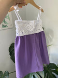 Summer Dress | White Purple
